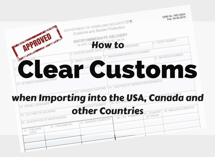 how to clear customs when importing into the u s a canada and us customs export declaration form