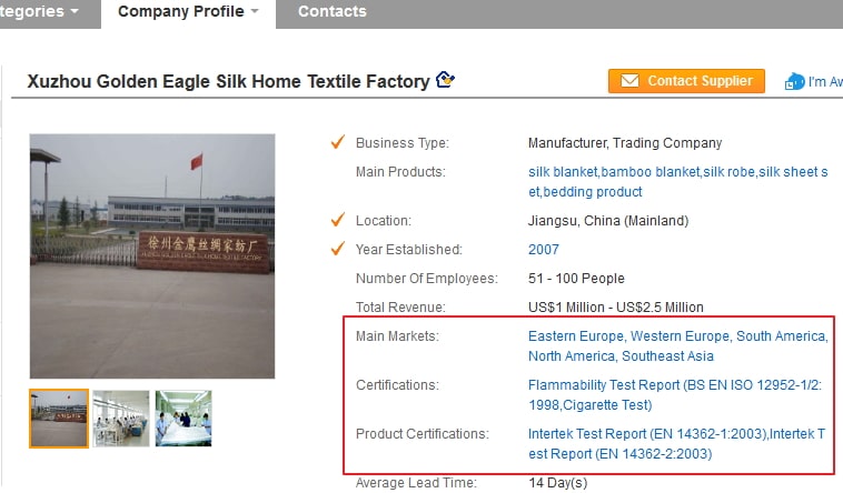 Alibaba import certifications