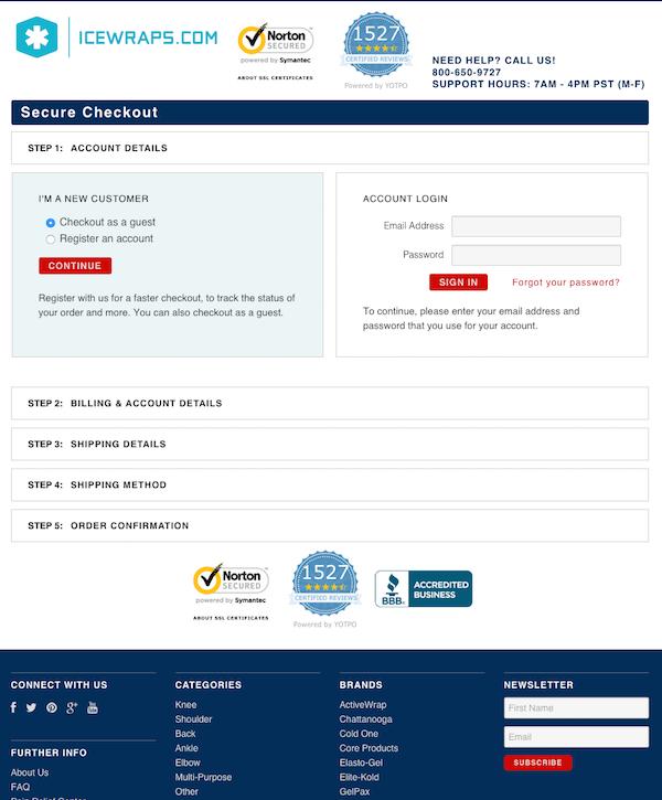 IceWraps Checkout After Modifications
