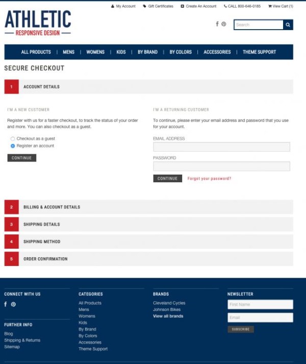 IceWraps Checkout Layout Before