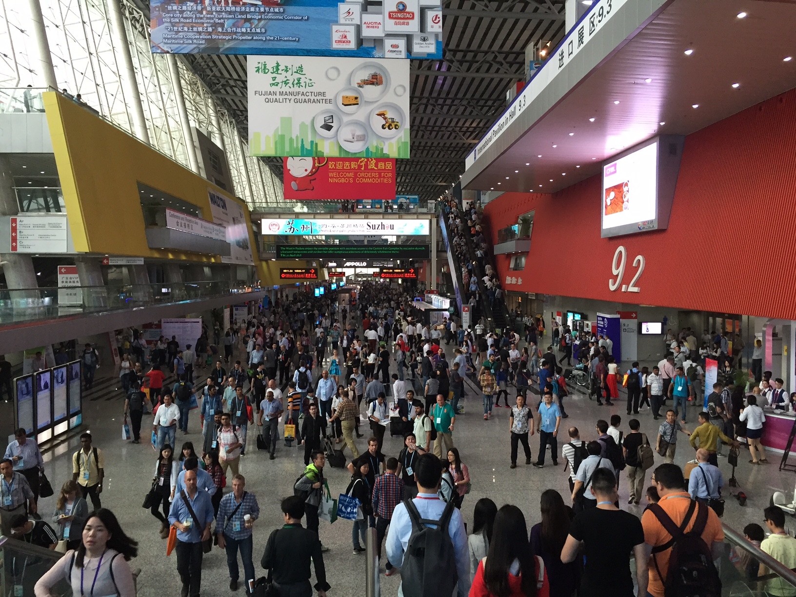 The Canton Fair attracts nearly 200,000 visitors for each phase.