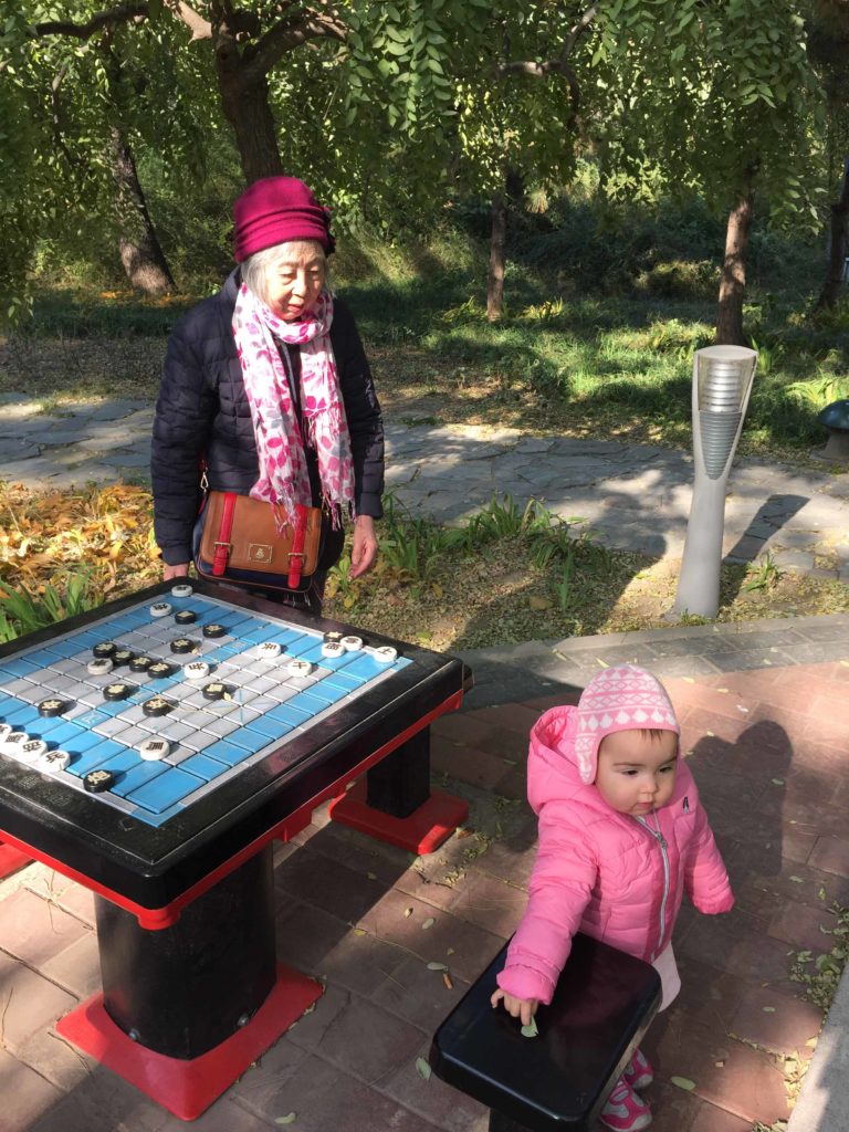 Walking in a Park in China