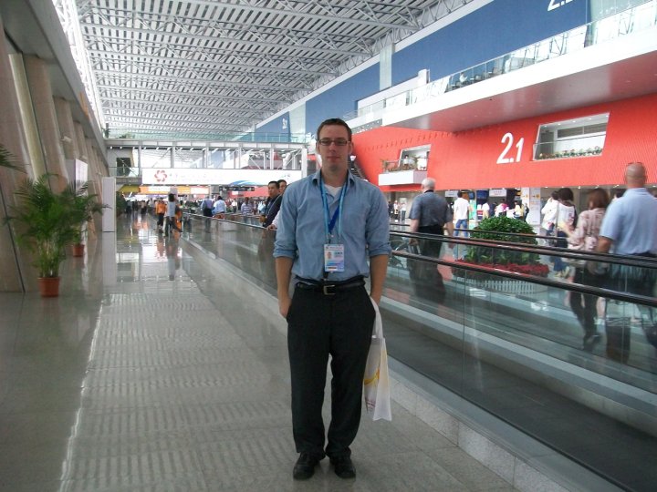 Me during my first trip to the Canton Fair, April 2010.