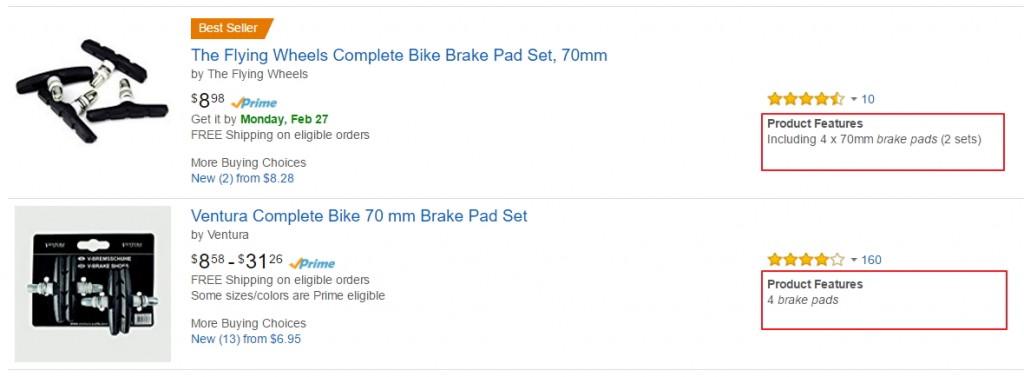 amazon bullet points product features