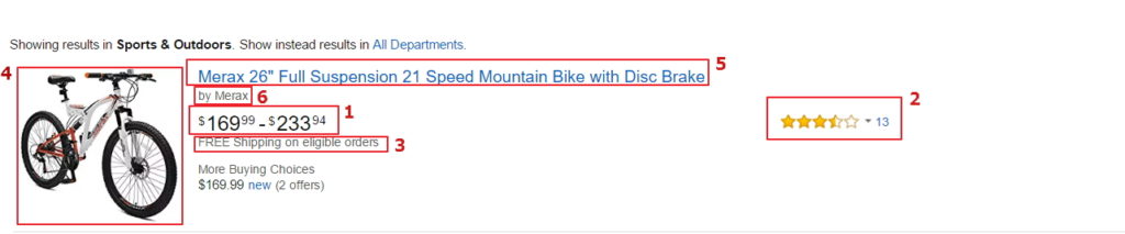 mountain bike search result deconstructed