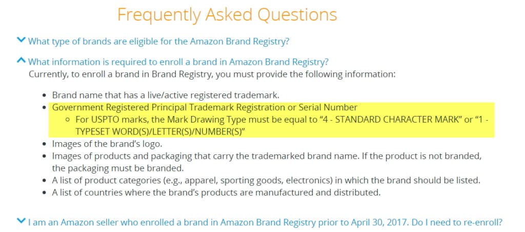 Amazon Brand Registry Requirements