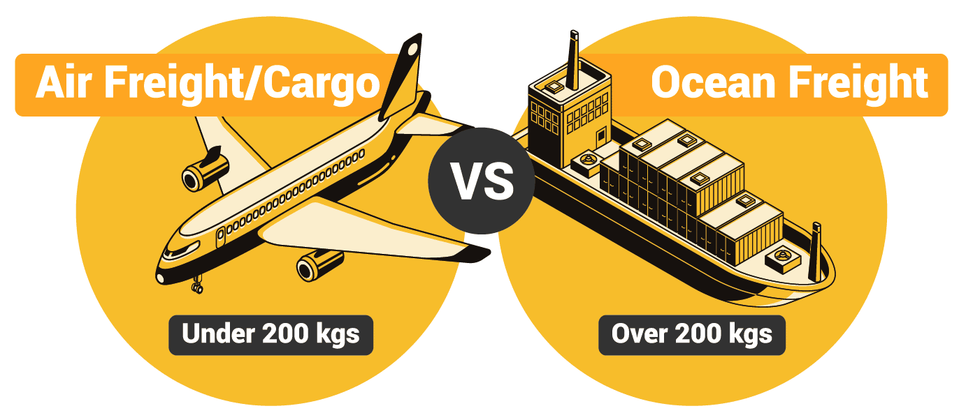 Air freight vs ocean freight