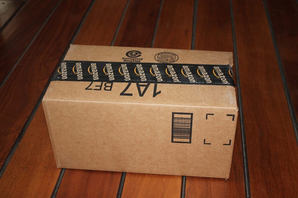 sample branded amazon box