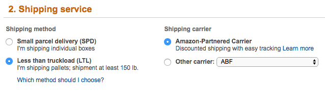 Amazon Shipping Service LTL Partnered Carrier