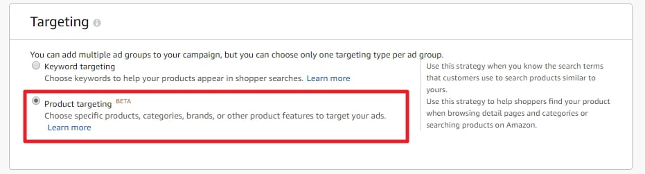 product targeting