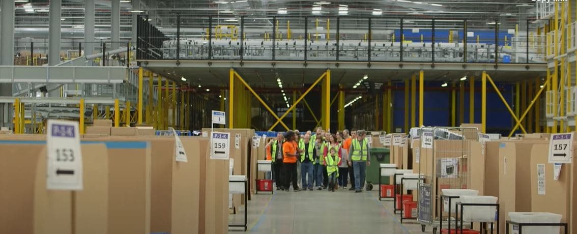 amazon warehouse tour