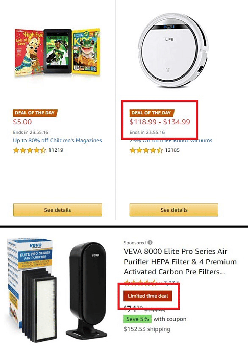 amazon deal of the day badge sample