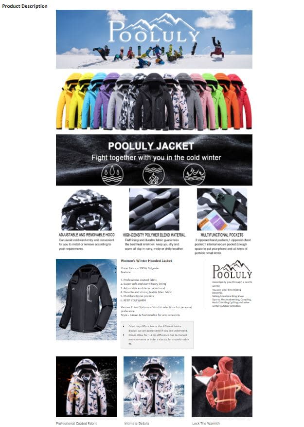 screenshot of an a+ content example