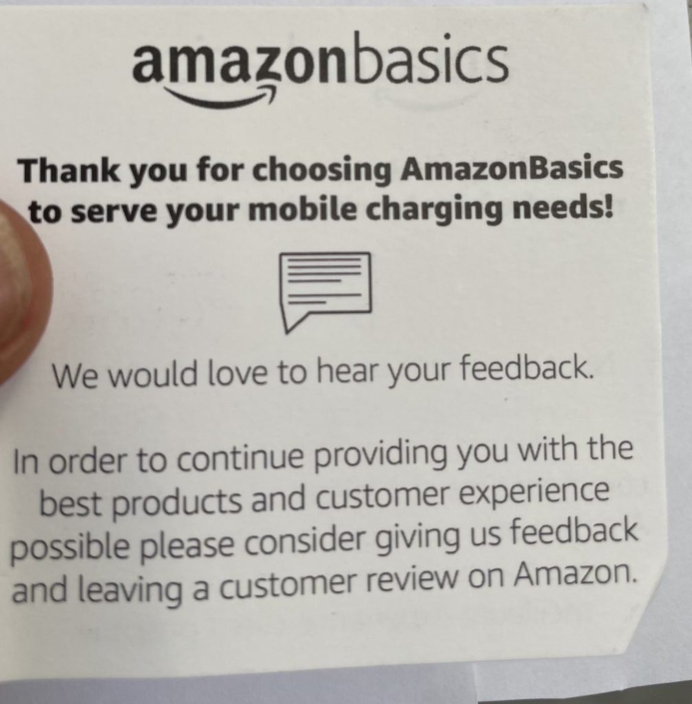 amazon basics review insert