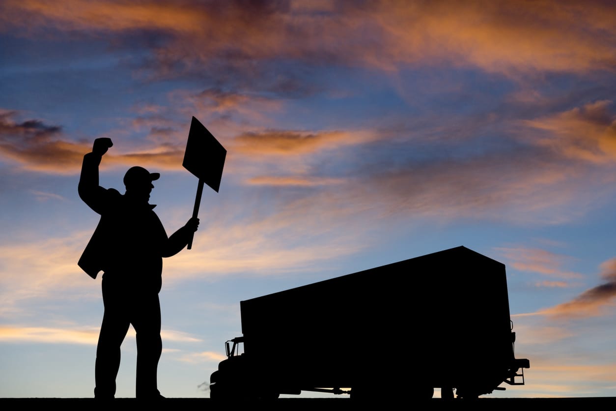 trucker protest at oakland port