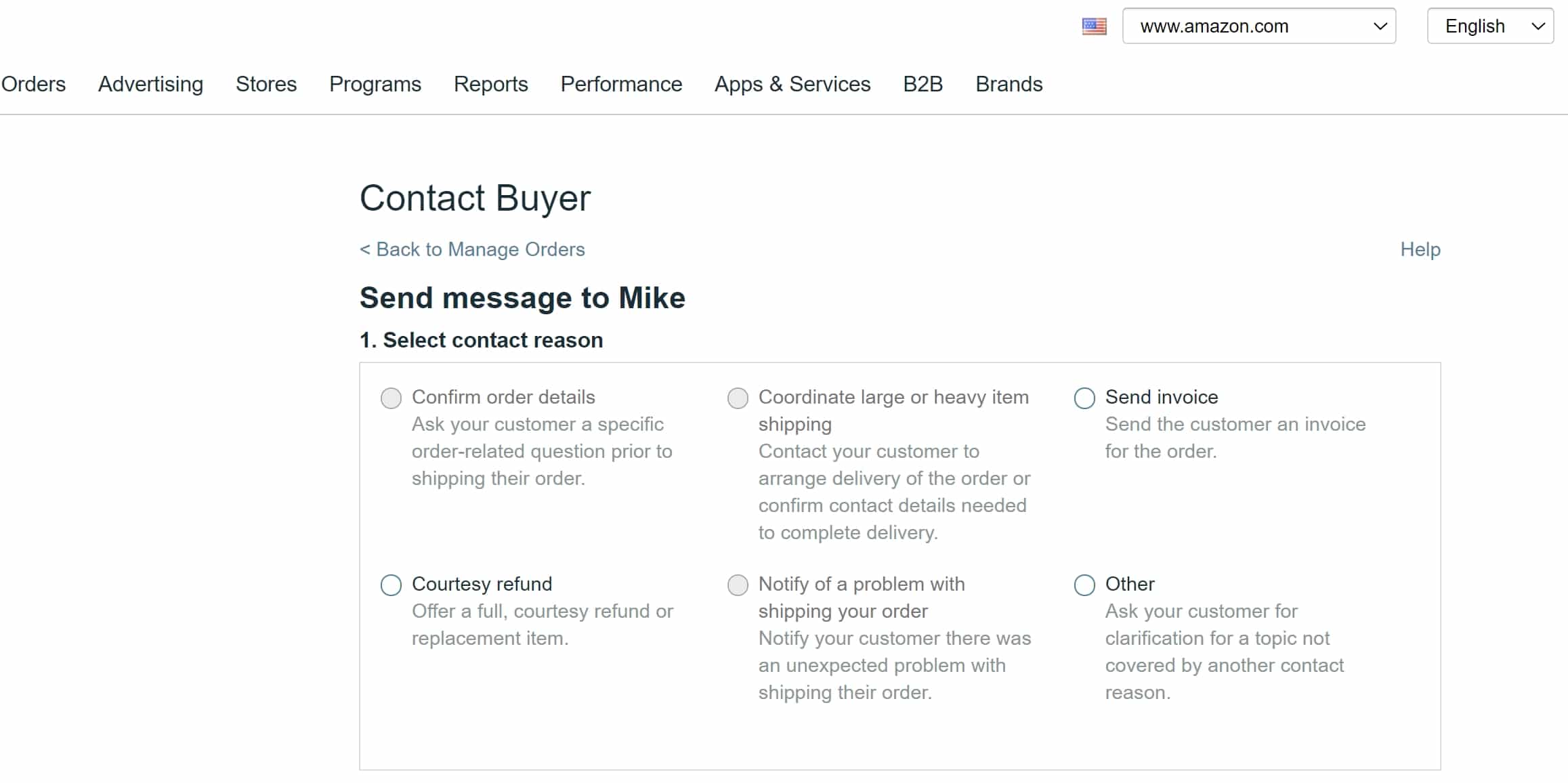 amazon message templates