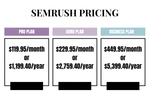 semrush pricing