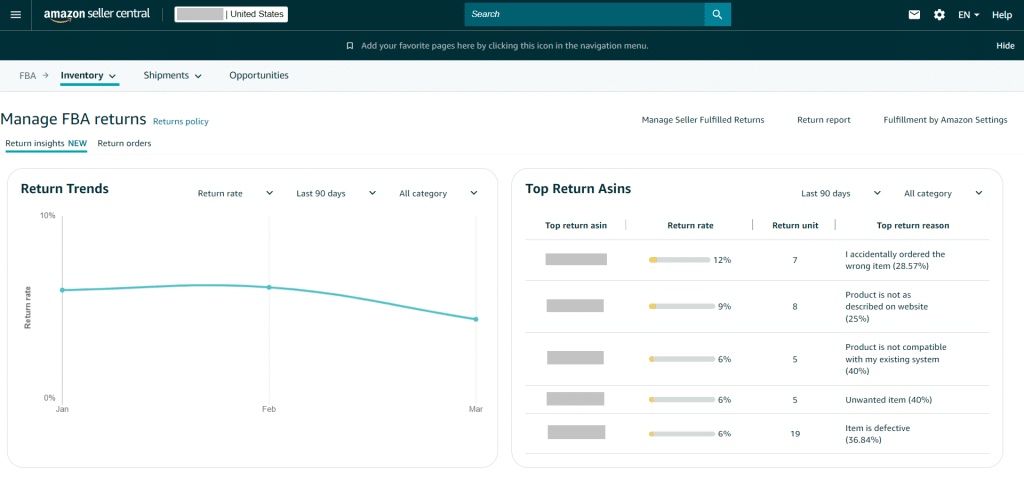 amazon return insights