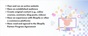 shopify affiliate checklist
