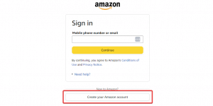 amazon sign up account
