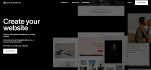 squarespace home page