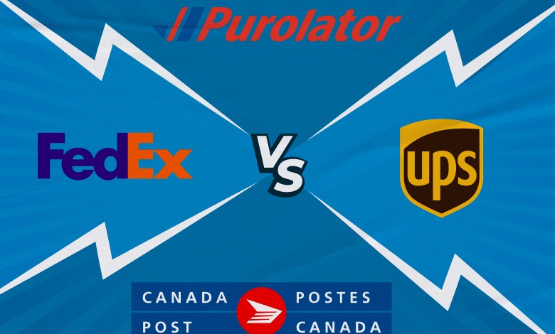 Canada Post vs. Purolator vs. UPS vs. FedEx
