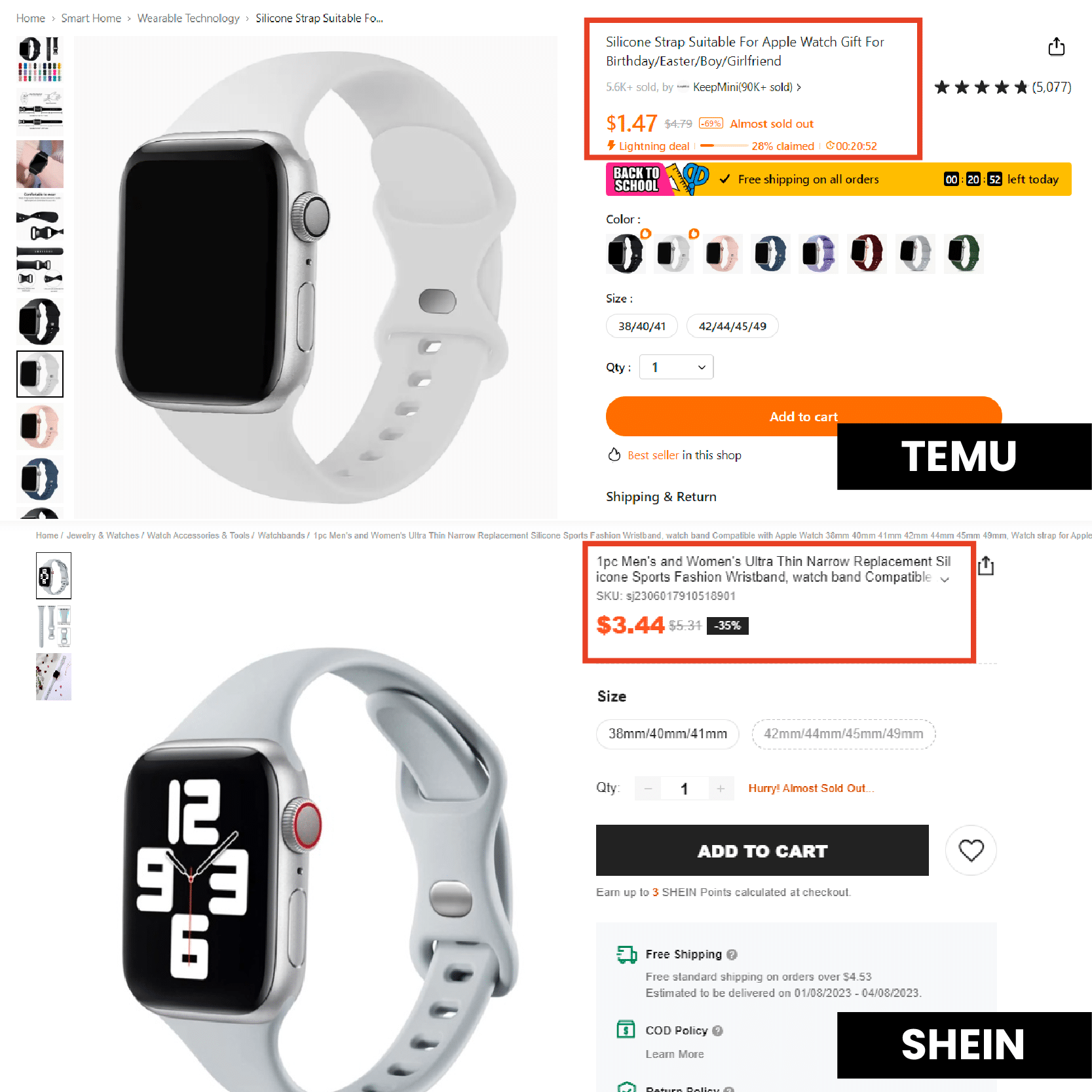 Shein faces lawsuits due to an antitrust probe.