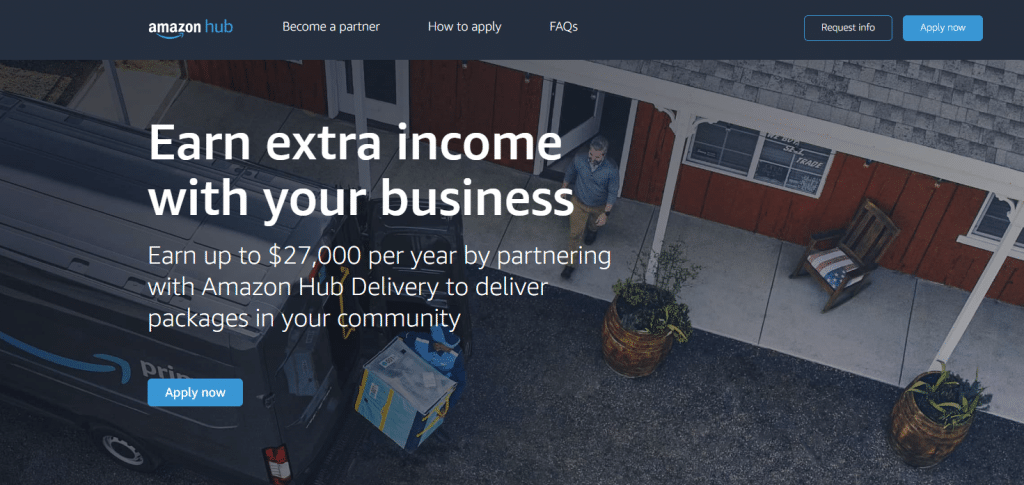 Amazon hub delivery income