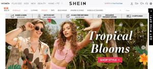 Shein operates globally