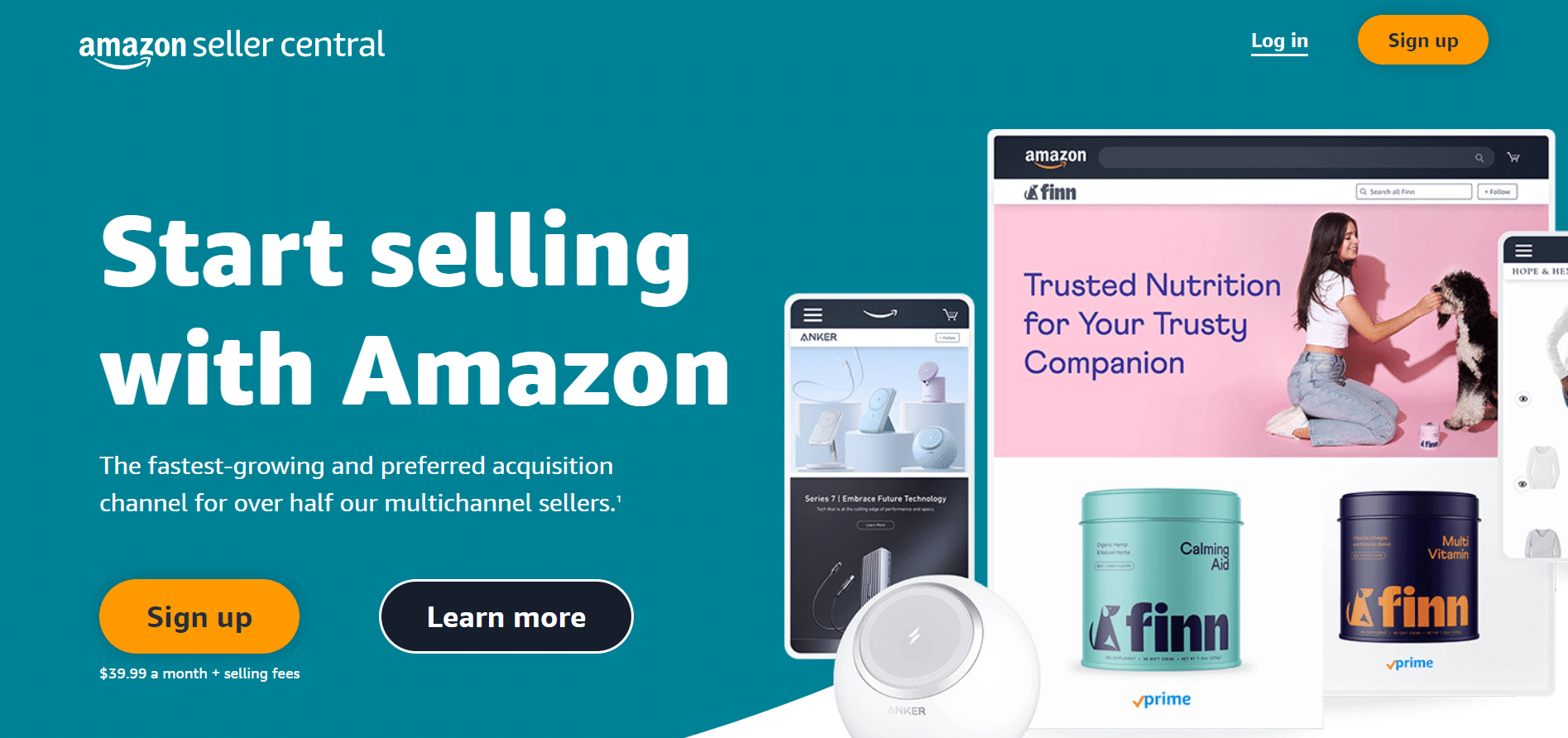Amazon Seller Center website