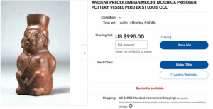 eBay allows auctions, where users can bid on items to potentially win and purchase them.