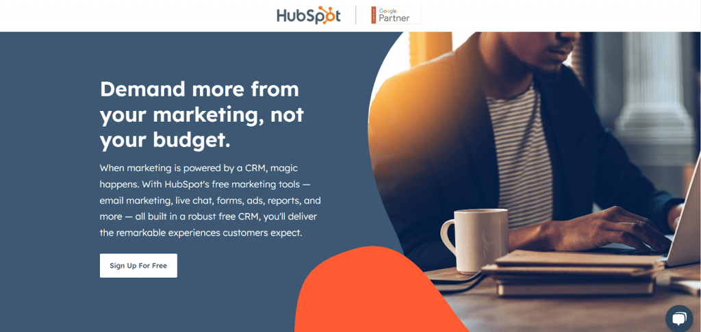 Hubspot's all in one marketing tool.