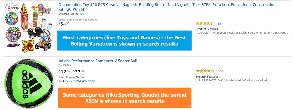 how variations are shown in amazon search results -1000px