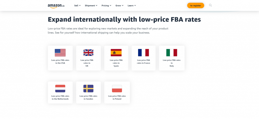 Low price fba fees homepage