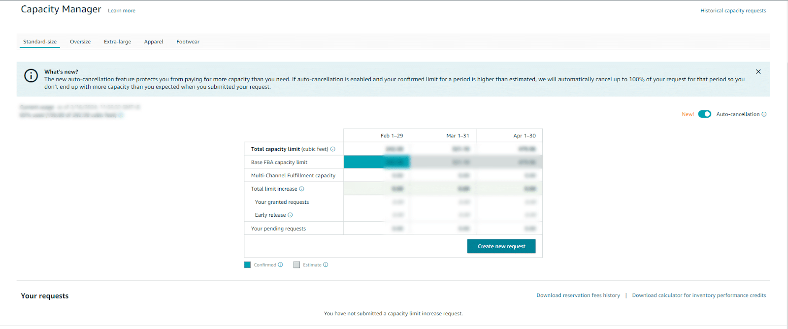 How to request additional capacity limits on Amazon