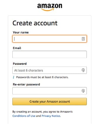 Sign up for Amazon Prime