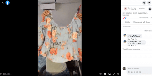 facebook live selling