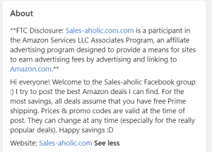 sales aholic ftc disclosure