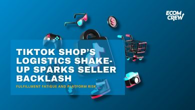 TikTok Shop’s Logistics Shake-Up Sparks Seller Backlash Cover Image featuring tiktok logo and submarks.