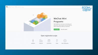 Image of WeChat Mini Program account sign-up page.