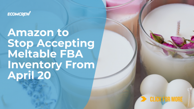 Article cover image featuring article title written in white text over an image of meltable Amazon products; candles.