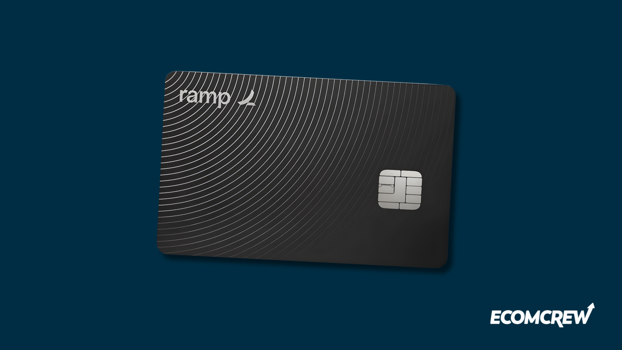 Image of one of the best ecommerce credit cards "Ramp Card" on a blue background.