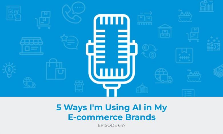 E647: 5 Ways I'm Using AI in My E-commerce Brands