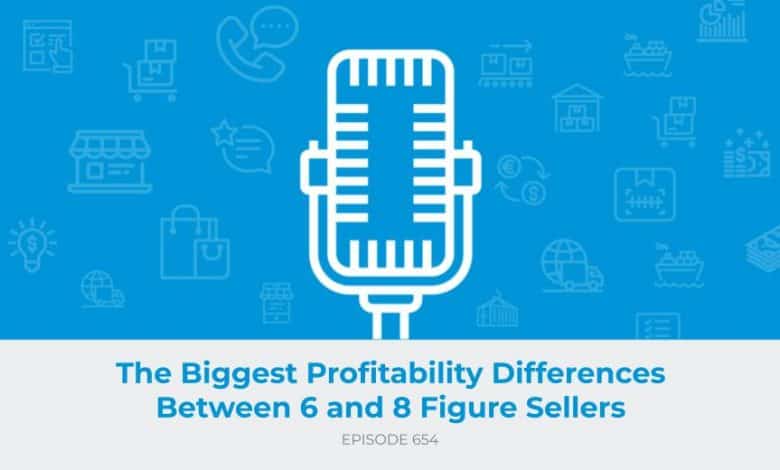 E654: What are the biggest profitability differences between 6 and 8 figure sellers?