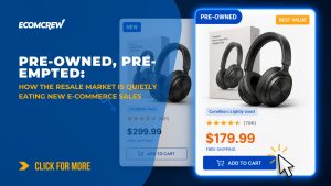 New and pre-owned listings for the same product competing for an online shopper’s purchase.