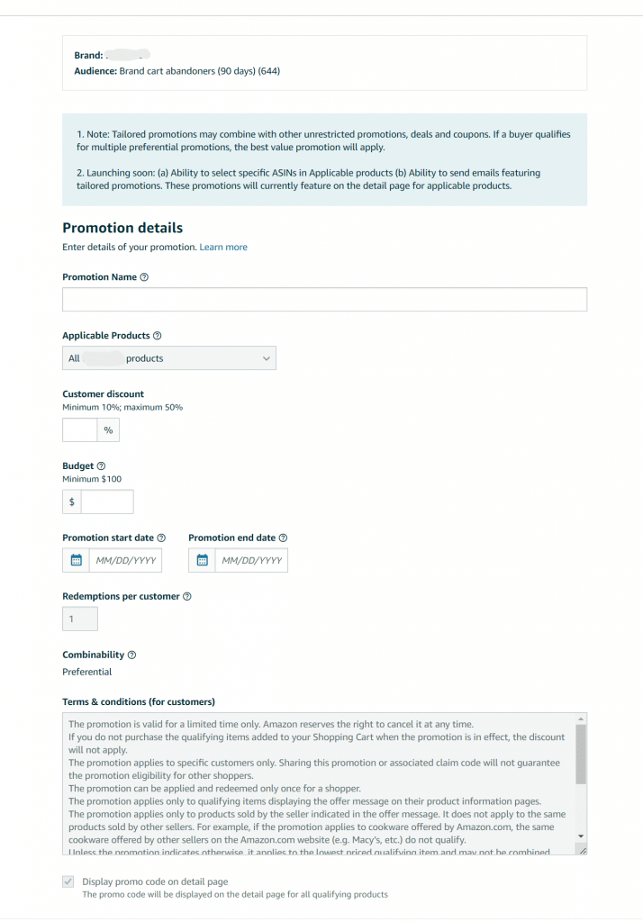 Amazon Brand Tailored Promotions How to Use It Effectively [2024]